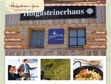 Tablet Screenshot of hofgasteinerhaus.at